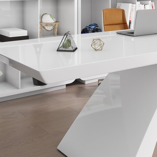 Office Desk Modern Design Table Concise Modern White (Without Chair)