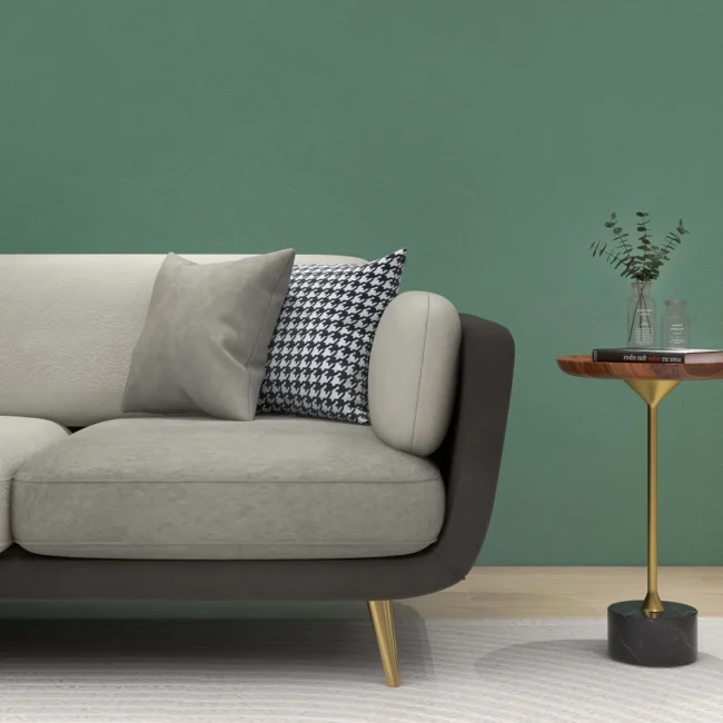 Volore 88.6" Gray Upholstered Sofa 4-Seaters Modern Gold Couch for Living Room in Large - Image 5